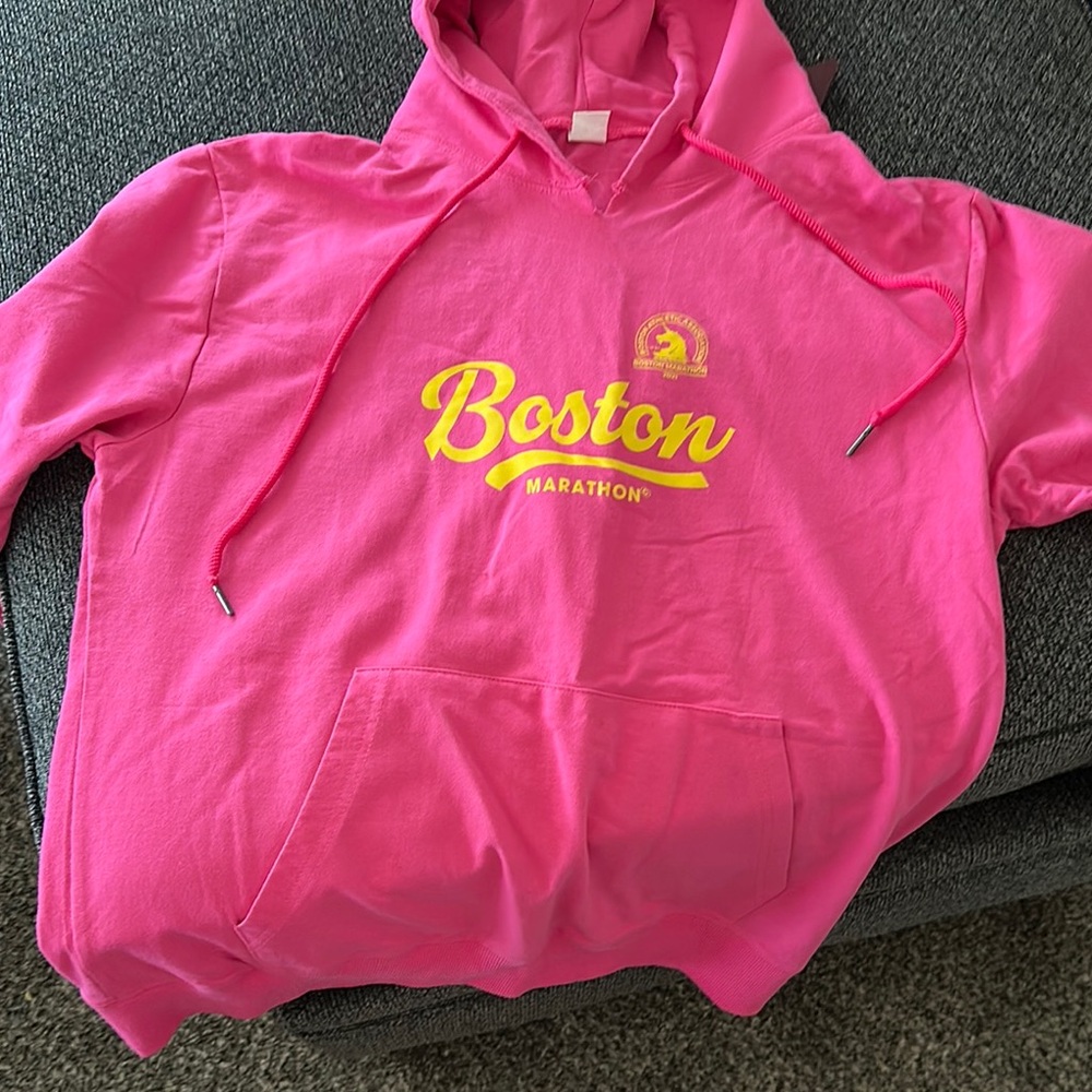 Boston Marathon Pink Hoodie